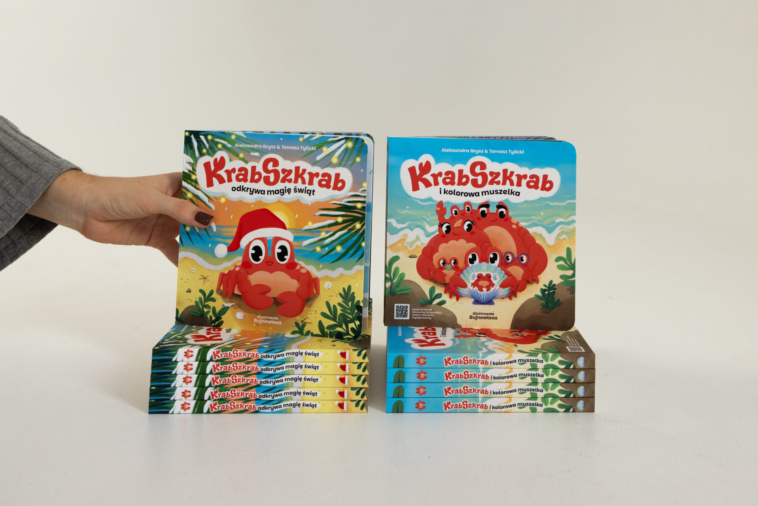 Zestaw: „Krab Szkrab i kolorowa muszelka” + „Krab Szkrab odkrywa magię Świąt” - obrazek 2